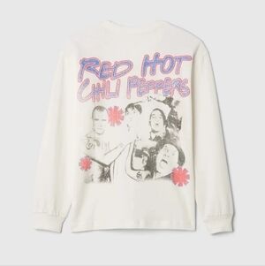 New Red Hot Chili Peppers Kids Size Medium (8) Alt Funk Rock L/S T-shirt